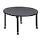 Regency Round Mobile Tables, 42 W, 42 L, 23-34 H, Wood, Metal, Grey TB42RNDGYAPCBK - alternate 2